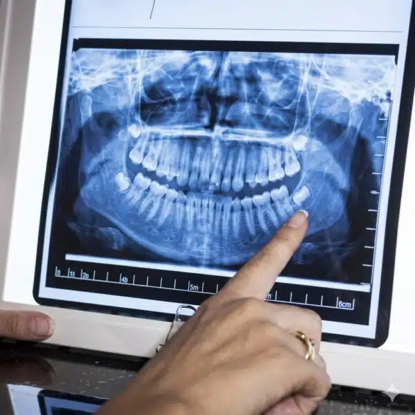 Digital x-ray for teeth showing tooth structure